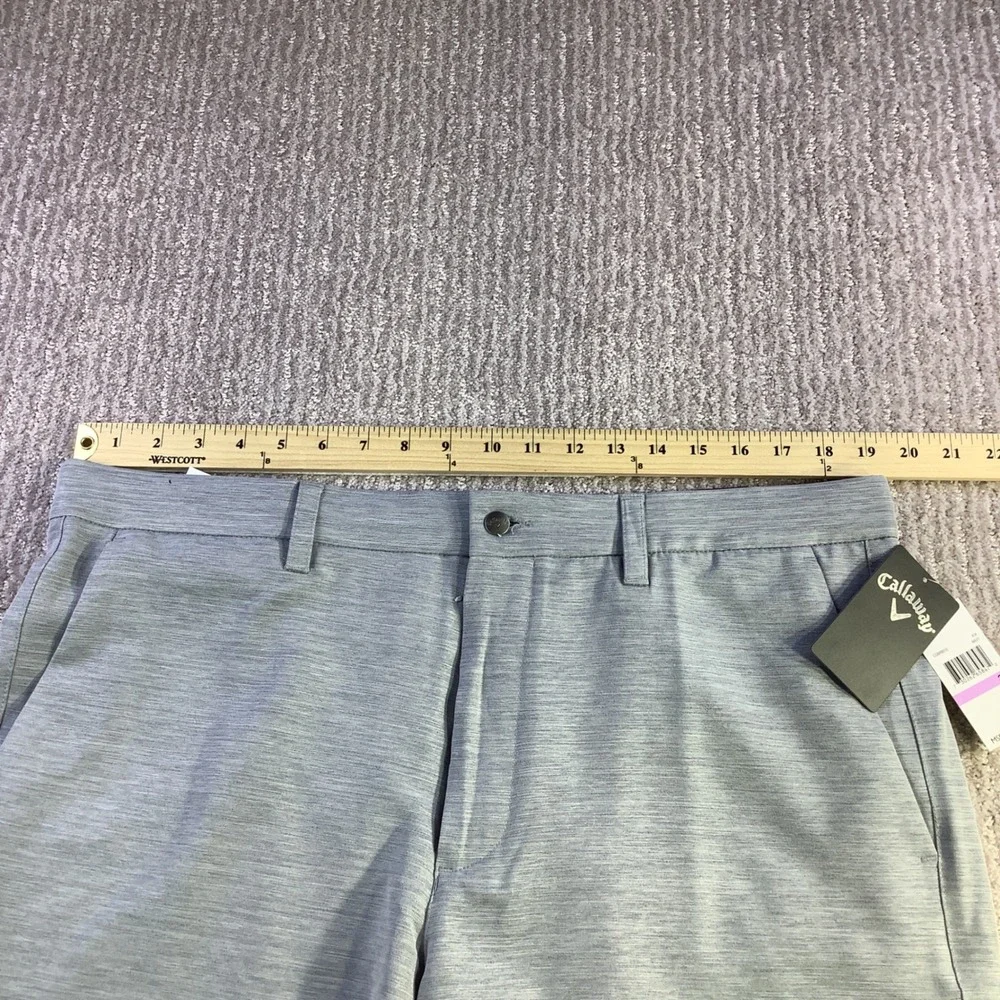 Callaway Mens Golf Shorts 38W‎ Opti-Dri Stretch Sun Protection Gray NWT